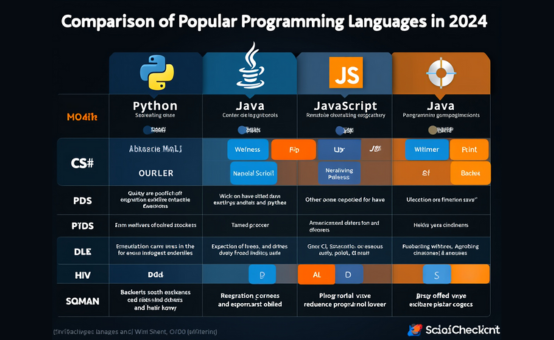 Comparaison des langages de programmation populaires en 2024