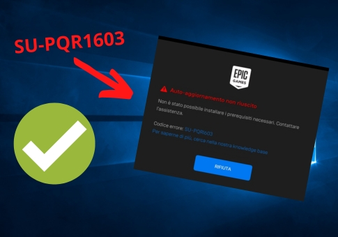 Erreur installation Epic Games (code d'erreur SU-PQR1603)