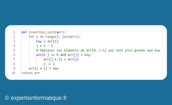 Tir par Insertion : Approche en Première NSI